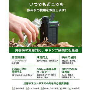 GreeShow 電動浄水器 携帯浄水器 GS-2811 – キャンプリンク公式