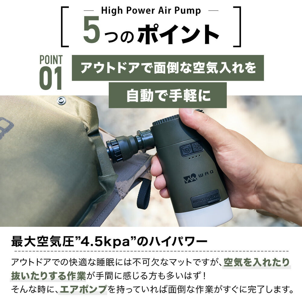 WAQ High Power Air Pump ハイパワーエアポンプ ワック – キャンプ