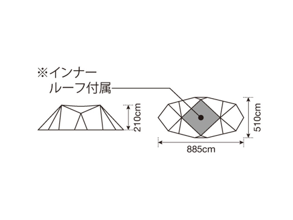 スノーピーク テント ランドステーションL アイボリー TP-821IV 【店舗