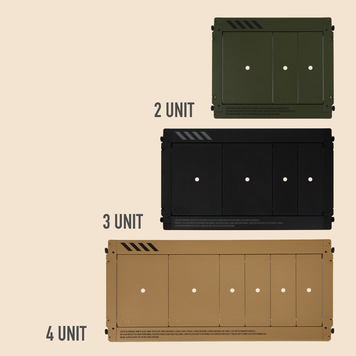 CARGO CONTAINER COMFORT MODULE TABLE 3UNIT カーゴコンテナ