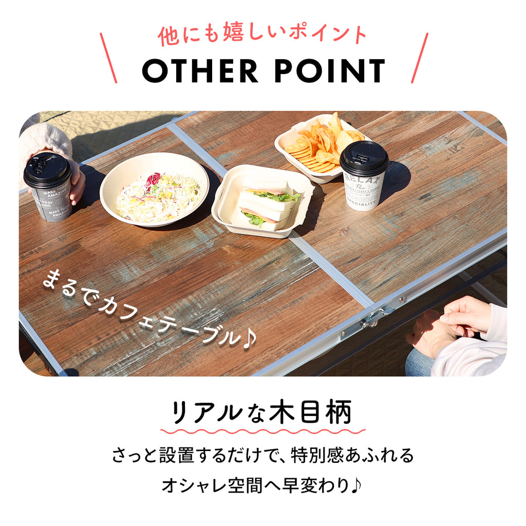 クイックキャンプ（QUICKCAMP）ピクニックテーブル ミニ 60×40 QC