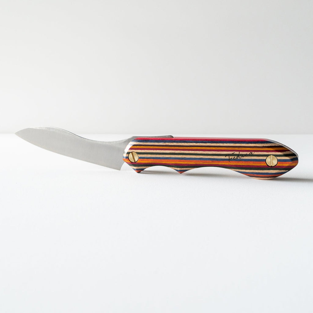 【新品未使用】Fedeca 折畳式料理ナイフ マルチカラー FEDECA 【積層材】折畳式料理ナイフ マルチカラー (ステンレス鋼/銀紙