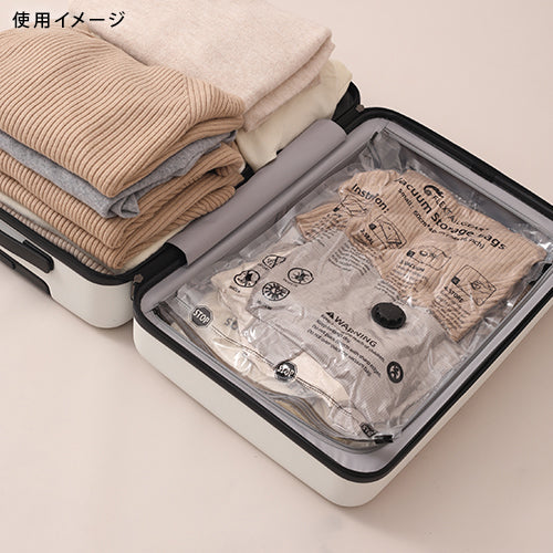 国内正規品】 フレックステイル（FLEXTAIL） 圧縮 収納袋 旅行 衣類 S