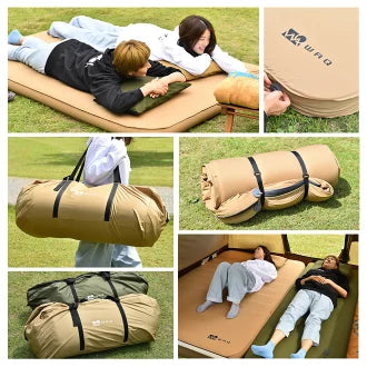 WAQ RELAXING CAMPMAT ダブルサイズ 厚さ10cm 自動膨張式 waq