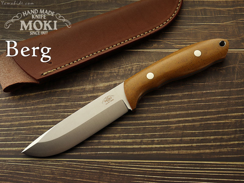モキナイフ MK-2021NBCM CO Berg(バーグ) コンベックス ブラウン ブッシュクラフトナイフ Moki Knife