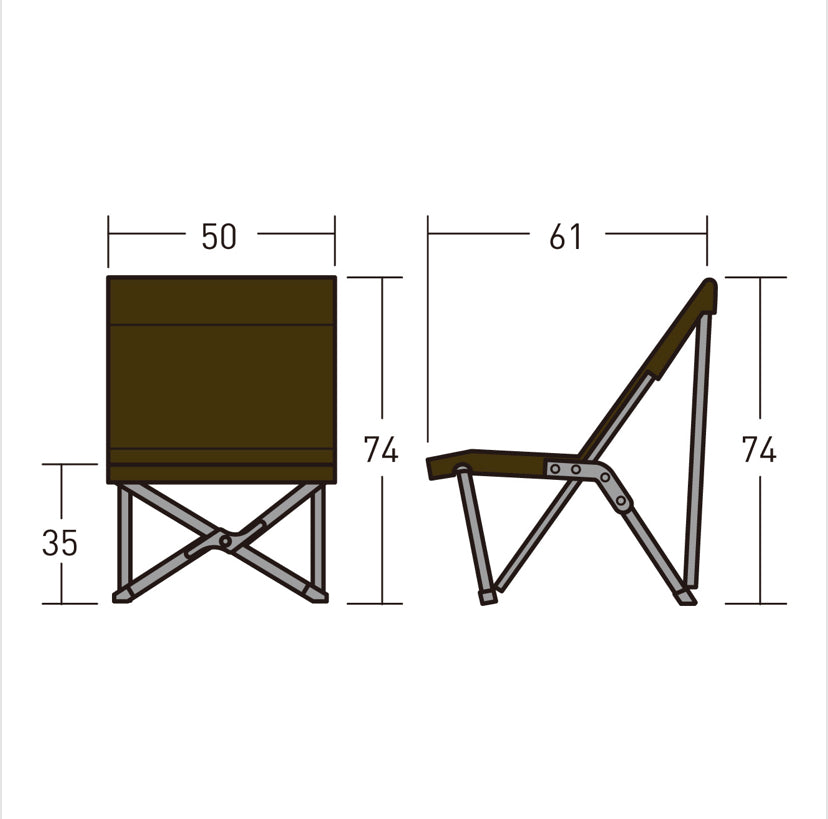 小川キャンパル フォールディングローチェア ２個セット - テーブル/チェア